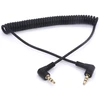 Spiralinis 3.5mm audio kabelis - 90 laipsnių 3.5 Trs ausinių adapteris Aux stereo ilgintuvas