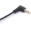 Spiralinis 3.5mm audio kabelis - 90 laipsnių 3.5 Trs ausinių adapteris Aux stereo ilgintuvas