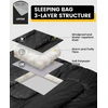 Sportneer lauko miegmaišis 2 asmenims dvigubas miegmaišis 220 x 150 cm, 3,5kg su 2 pagalvėmis, keturi dvigubi užtrauktukai, suaugusiųjų antklodės miegmaišis šeimai