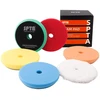 Spta poliravimo kempinės, 5 dalių 125 mm velcro poliravimo padėklai, poliravimo padėklai, poliravimo priedas, vaško kempinės, automobilio poliravimo padėklas, poliravimo padėklas, kempinių poliravimo putų rinkinys 125 mm ekscentriniam poliravimui