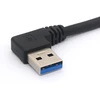 Stačiu kampu usb 3.0 panelinis montavimo kabelis usb 3.0 nuo vyriško iki moteriško su m3 varžto paneliniu montavimo prailginimo kabeliu pramoniniam kompiuteriui pc 30cm (kairė)