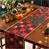 Staltiesės takelis christmas red auksinis modern christmas table runner stars snowflakes christmas medžio checked tablecloth washable