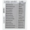 Stampers Anonymous Tim Holtz guminiai lipnūs antspaudai 17,8 cm x 21,6 cm, Hashtags