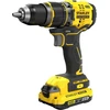 Stanley Fatmax 18v V20 akumuliatorinis smūginis gręžtuvas-suktuvas, gręžtuvas be laido, led darbinis žibintas, 15 sukimo momento nustatymų, su x1 ličio jonų 2ah akumuliatoriumi, x1 Es įkrovikliu ir x1 dėklu, Sfmcd721d2k-qw