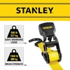 Stanley S1000 25 mm x 3 m diržų komplektas su terkšle – lengvam krovinių transportavimui (680 kg trūkimo riba) – 8 vnt. – juodi/geltoni