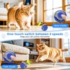 Starnearby Speedy Tail 3.0 interaktyvus žaislinis kamuoliukas katėms, elektrinis interaktyvus žaidimų kamuoliukas katėms, savarankiškai dirbančių kačių kamuoliukas su 2 keičiamomis uodegėlėmis (mėlynas)