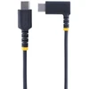 Startech.com 2 m usb-c įkrovimo laidas su kampiniu kištuku ir 60 w pd 3a - tvirtas greito įkrovimo laidas su aramido pluoštu - usb-c į usb-c laidas - usb 2.0 type-c laidas mobiliajam telefonui, planšetiniam kompiuteriui