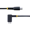Startech.com 2 m usb-c įkrovimo laidas su kampiniu kištuku ir 60 w pd 3a - tvirtas greito įkrovimo laidas su aramido pluoštu - usb-c į usb-c laidas - usb 2.0 type-c laidas mobiliajam telefonui, planšetiniam kompiuteriui