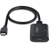 Televizorius Startech.com 2 prievadų hdmi skirstytuvas, 4k 60hz hdmi 2.0 vaizdas, 4k hdmi skirstytuvas 1 įvestis 2 išvestys, 1x2 hdmi ekrano/išvesties skirstytuvas