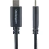 Startech.com 2m 6 pėdų usb c kabelis - m/m - usb 2.0 - usb-if sertifikuotas - usb-c įkrovimo kabelis - usb 2.0 type c kabelis, juodas