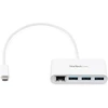 Startech.com 3 prievadų usb 3.0 šakotuvas plius gigabitinis ethernet – usb-c – baltas – usb šakotuvas su gbe – usb c šakotuvas – usb type-c šakotuvas – usb 3 šakotuvas