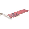 Startech.com Dual M.2 Pcie adapterio plokštė, Pcie x8/x16 į Dual Ahci arba Nvme M.2 Ssd, Pci Express 4.0, 7.8gb/s vienam diskui, reikalingas bifurkavimas - suderinama su Windows/linux (dual-m2-pcie-card-b)