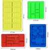 Statybinių blokų roboto silikoninės ledo kubelių formelės šokolado formelė saldainių formelė tortų keksiukų dekoracijoms nelipnios blokų fondanto formelės