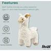 Steiff 069543 originalus pliušinis žaislas lama soft cuddly friends leandro, minkštas žaislas apie 29 cm, firminis pliušinis mygtukas ausyje, minkštas draugas kūdikiams nuo gimimo, kreminės spalvos
