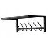 Step-bud Loft lentyna-pakaba drabužiams su lentyna, pakabinama ant sienos, juoda, 60 cm