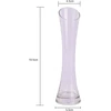 Stiklinė vaza 20 cm, siaura, moderni, dekoratyvinė