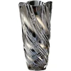 Stiklinė Vaza Gėlėms, 24 cm, Pilka