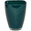 Stiklinė vaza gėlėms Modern žalia, aukštis 17 cm, skersmuo 13 cm