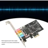 Stiprintuvas Pci garso plokštė, pcie 5.1 kompiuterio garso plokštė, 6 kanalų erdvinis garsas, 24 bitų, 48 khz, vidinė garso plokštė su pci express sąsaja karaoke namų kino 3d žaidimams