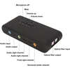 Stiprintuvas Zunate išorinė usb 7.1 garso plokštė, usb dac ir stiprintuvo garso plokštė, du 3.5 mm mikrofono įėjimai, optinė įvestis, optinė išvestis, skirta pc nešiojamojo kompiuterio garsiakalbių sistemai