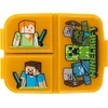 Stor Minecraft vaikiška trijų skyrių sumuštinių dėžutė - vaikiška priešpiečių dėžutė - užkandžių laikiklis - dekoruota priešpiečių dėžutė Estándar