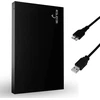 Storite išorinis nešiojamas kietasis diskas 200 gb su usb 3.0 išorine atsargine duomenų saugykla, greitas duomenų perdavimas, tinkamas pc, mac, windows, žaidimams, nešiojamam ir staliniam kompiuteriui (juodas)