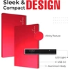 Storite išorinis nešiojamas kietasis diskas 120gb su Usb 3.0 išorine atsargine duomenų saugykla greitam duomenų perdavimui, tinkamas Pc, Mac, Windows, žaidimams, nešiojamam ir staliniam kompiuteriui (raudonas)