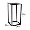 Stovas gėlėms metalinis juodas, loft stiliaus