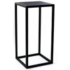 Stovas gėlėms metalinis juodas, loft stiliaus