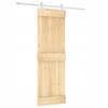 Stumdomos pušies durys 70x210 baltos