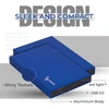 Suhsai 1tb nešiojamas išorinis kietasis diskas, kišeninis atsarginis hdd, 2.5 colio išorinis duomenų saugojimo kietasis diskas, usb 3.0 kietasis diskas, suderinamas su žaidimų pc, mac, nešiojamuoju kompiuteriu - mėlynas