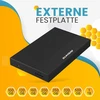 Suhsai išorinis kietasis diskas 320gb išorinis atsarginis diskas usb 3.0 didelės spartos duomenų perdavimo kietasis diskas, suderinamas su mac nešiojamuoju kompiuteriu, stacionariu kompiuteriu, žaidimų konsole (juodas)