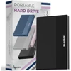 Suhsai išorinis kietasis diskas 320gb išorinis atsarginis diskas usb 3.0 didelės spartos duomenų perdavimo kietasis diskas, suderinamas su mac nešiojamuoju kompiuteriu, stacionariu kompiuteriu, žaidimų konsole (juodas)