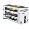 Sumuštinių keptuvas Spring 3367710302 pizza raclette6 raclette keptuvių rinkinys, 2 vnt., nerūdijantis plienas, pilka