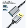 Sunguy usb 3.0 ilginimo kabelis [2 vnt. po 2 m] 5 gbps itin spartus usb a male į a female ilginimo kabelis kortelių skaitytuvui, klaviatūrai, spausdintuvui, skaitytuvui, kamerai