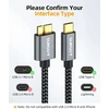 Sunguy usb c į micro b kabelis usb 3.1, 2 vnt., 0.5 m, 10 gbps usb c male į micro b male kietojo disko kabelis, suderinamas su toshiba, seagate, wd, galaxy s5 note 3, hdd ir kt., pilkas