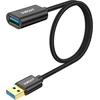 Sunguy Usb ilginimo laidas, 0,5 m Usb 3.0 ilginimo laidas 5 Gbps itin spartus Usb A kištukas į A lizdą ilginimui kortelių skaitytuvui, klaviatūrai, spausdintuvui, skaitytuvui, kamerai ir t. t. - juodas