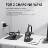 Sunitec Bluetooth ausinės, belaidės ausinės su triukšmą slopinančiu mikrofonu, geriausios ausinės su mikrofono nutildymu ir Usb jungtimi, skirtos Pc/kompiuteriui/nešiojamam kompiuteriui/telefonams/nuotoliniam darbui/skambučių centrui