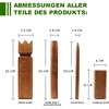 Sunnordic Kubb vikingų lauko žaidimas, švediškas šachmatų žaidimas pagamintas iš aukštos kokybės kaučiukmedžio, su drobiniu krepšiu ir žaidimo instrukcijomis - tvirtas Kubb žaidimas vaikams ir suaugusiems