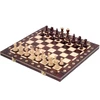 Sunrise Chess & Games Senator New Line elegantiški šachmatai, juodas klasikinis dizainas, medinės figūros, 42 cm