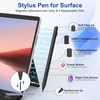 Surface Pen rašiklis, skirtas Microsoft Surface Pro 11/9/8/7/6/5/4/3, Surface Go 3/2/1 Surface Nešiojamas kompiuteris/studio/book 4/3/2/1 su 4096 jautrumo lygių, delno atmetimo funkcija, Microsoft Surface Go priedai