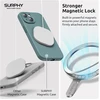 Surphy silikoninis dėklas, skirtas iphone 15 (6,1 colio), suderinamas su magsafe, su ekrano apsauga ir pilna kameros apsauga, mobiliojo telefono dėklas iphone 15 dėklas su magnetais, cactus žalias