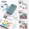 Surphy silikoninis dėklas, skirtas iphone 15 (6,1 colio), suderinamas su magsafe, su ekrano apsauga ir pilna kameros apsauga, mobiliojo telefono dėklas iphone 15 dėklas su magnetais, cactus žalias
