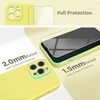 Surphy silikoninis dėklas, suderinamas su iphone 13 pro, iphone 13 pro dėklas, silikoninis telefono dėklas, kameros apsauga, skirtas iphone 13 pro, apsauginis dėklas, 15,5 cm / 6,1 colio 2021, geltonas