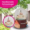 Suvenyrinis Sniego gaublys Flensburg | Kratomasis kamuolys Kelionės suvenyras Vokietija Dovana | W: 65 mm H: 85 mm | Kratomasis kamuolys Kelionės atmintis | 30041