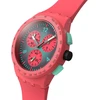 Swatch Paradiso Kinetiko Raudona Modern laikrodis, raudonas, modernus