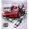 Sweguard 4k Hdmi 3 metrų kabelis, Hdmi 2.0 į Hdmi kabelis 4k @ 60hz 18gbps, nailono pynės kabelis, paauksuotos jungtys su Ethernet/audio Return Channel, suderinamas video 4k Uhd 2160p, Hd 1080p, XBOX Ps4 (pilkas)