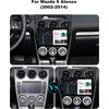 Automagnetola Sxauto android 14 automobilinis radijas, skirtas mazda 6 atenza (2002–2014 m.) gps navigacijos radijas – integruotas carplay android auto – led kamera – 2g + 32g – vairo valdymas dab ahd dsp wifi – 2 din ips 9 colių