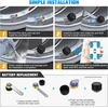 Sy36201 abs ir metalinis tpms padangų slėgio stebėjimo sistema realaus laiko temperatūros ir slėgio rodymas 0–100 psi automobiliui, priekabai, numatytasis