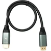 System-s Hdmi 2.1 kabelis 50cm 8k Ultra Hd Standard Male to Male Uhd adapteris, juodas